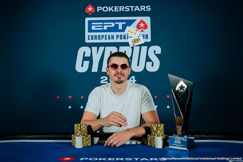 Worthington-Leese the Eureka ME winner, Adrian Mateos the 50k EPT SHR chip leader