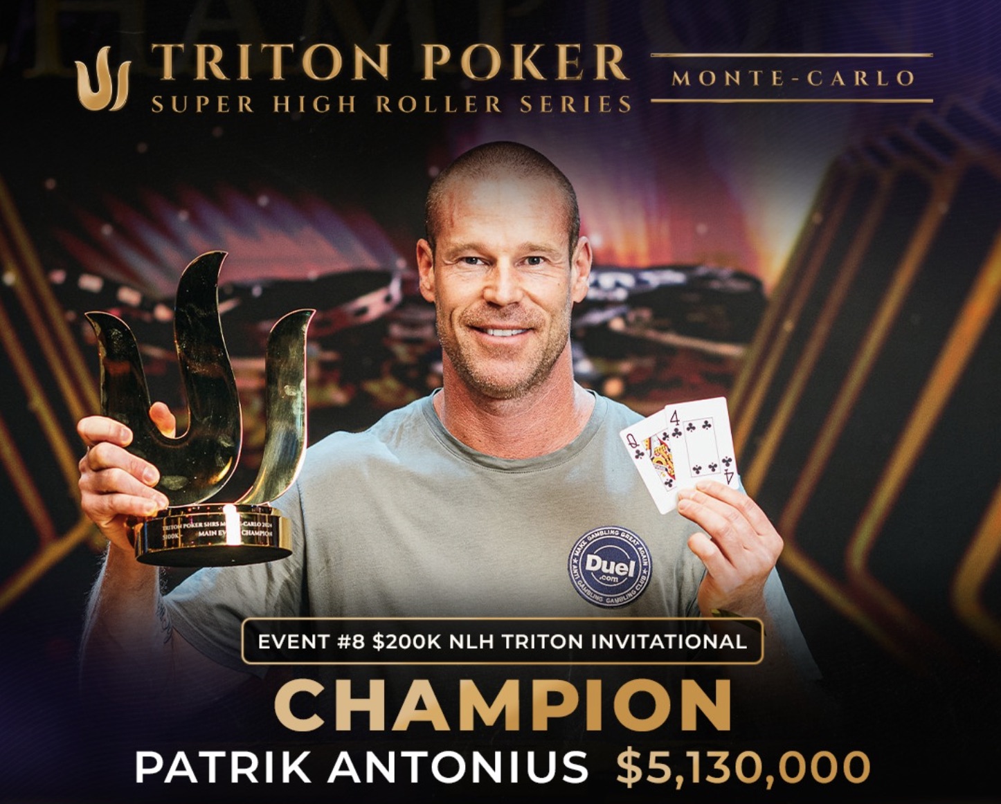 Patrik Antonius siegt beim Triton Invitational – der größte Gewinn seiner Karriere